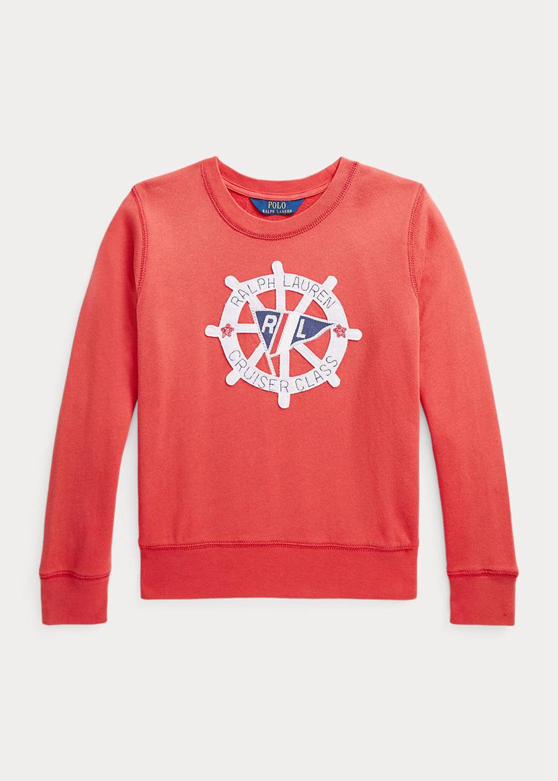 Sudadera Ralph Lauren Niña 7-14 Años Sailing-Appliqué Spa Terry Chile Rojas AWEYV-5608